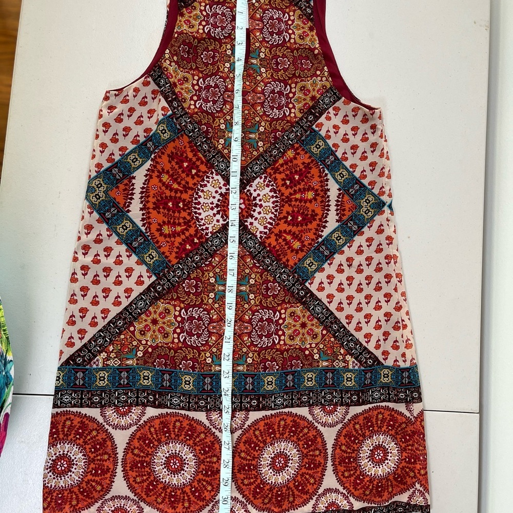 by & by Orange Red Halter Sundress - Picture 12 of 13